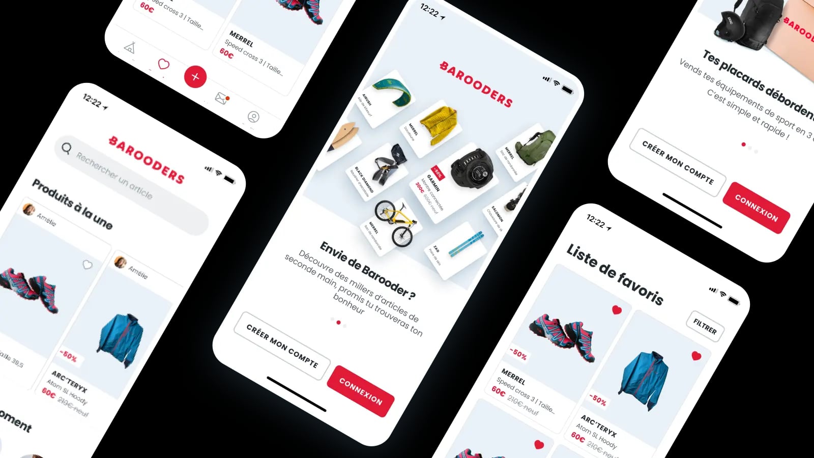 Aperçu application Barooders